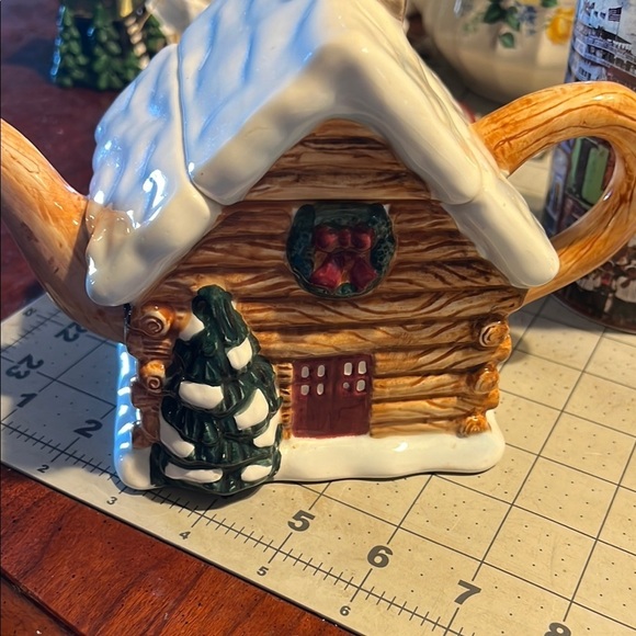 Northland Collection Log Cabin Tea Pot Christmas Cabin Tea Pot - Picture 12 of 12